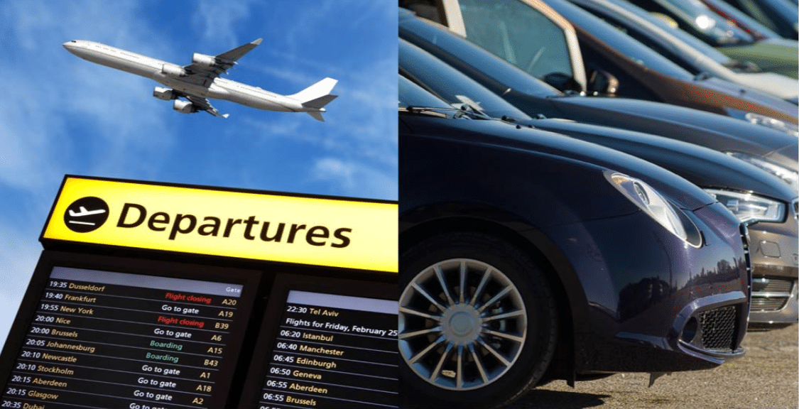 Parken und Fliegen